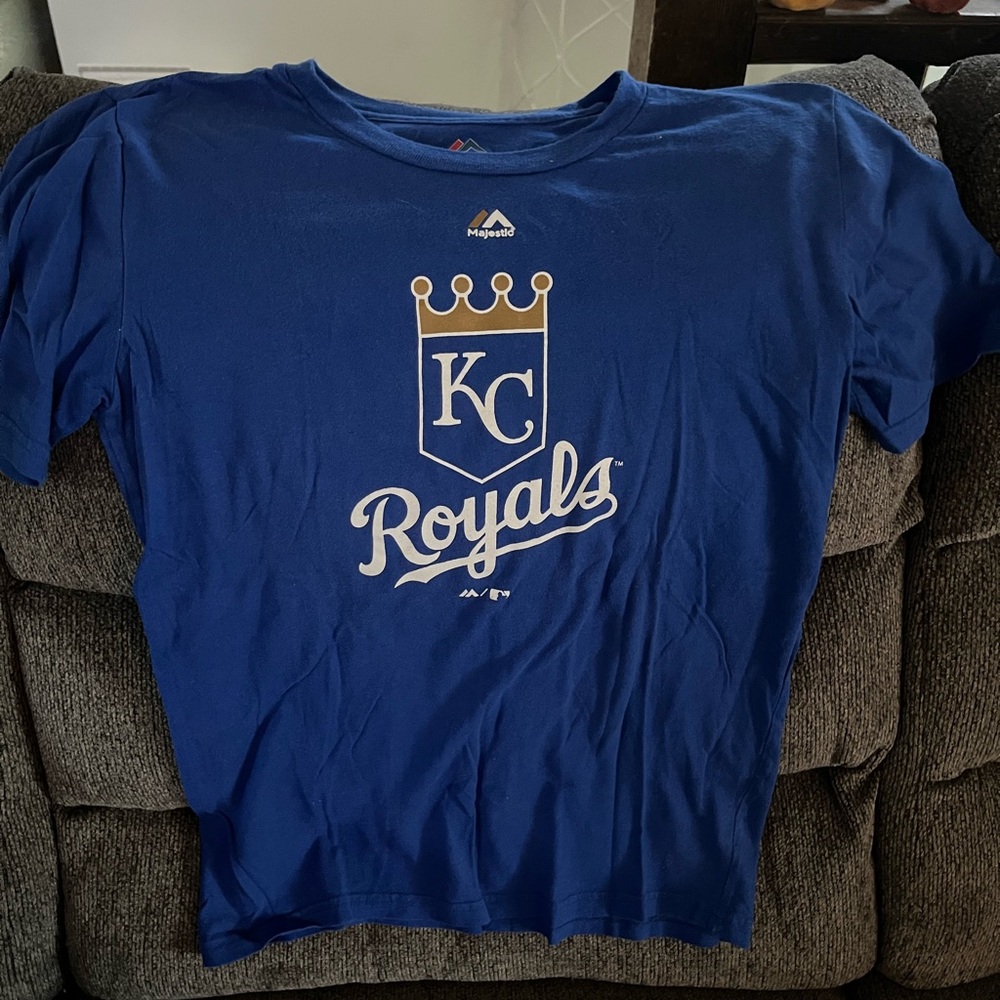 Majestic Kids Royal Blue KC Tee